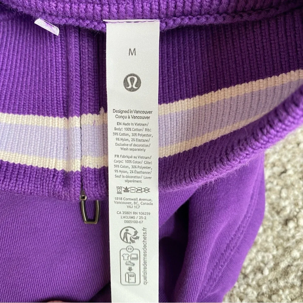 Lululemon Perfectly Oversized Ringer 1/2 Zip - Picture 5 of 6